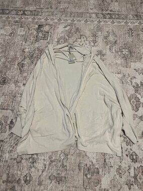 NWT Barefoot Dreams Cozychic Ultra Light Cardigan - Light Cream Almond